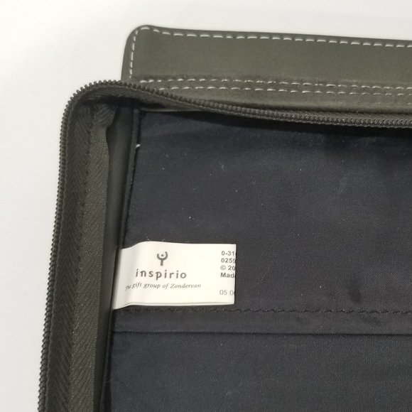 Inspirio - Zondervan Book and Bible Cover - Handbag Style - Moss Green - Picture 10 of 15